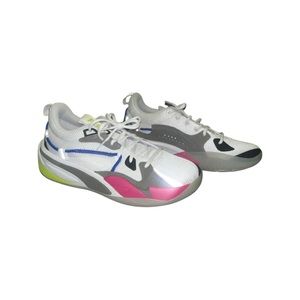 PUMA RS-DREAMER Basketball Shoes White/Steel Grey/Beetroot Purple, size 9